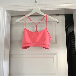 Lululemon flow y sports bra coral pink